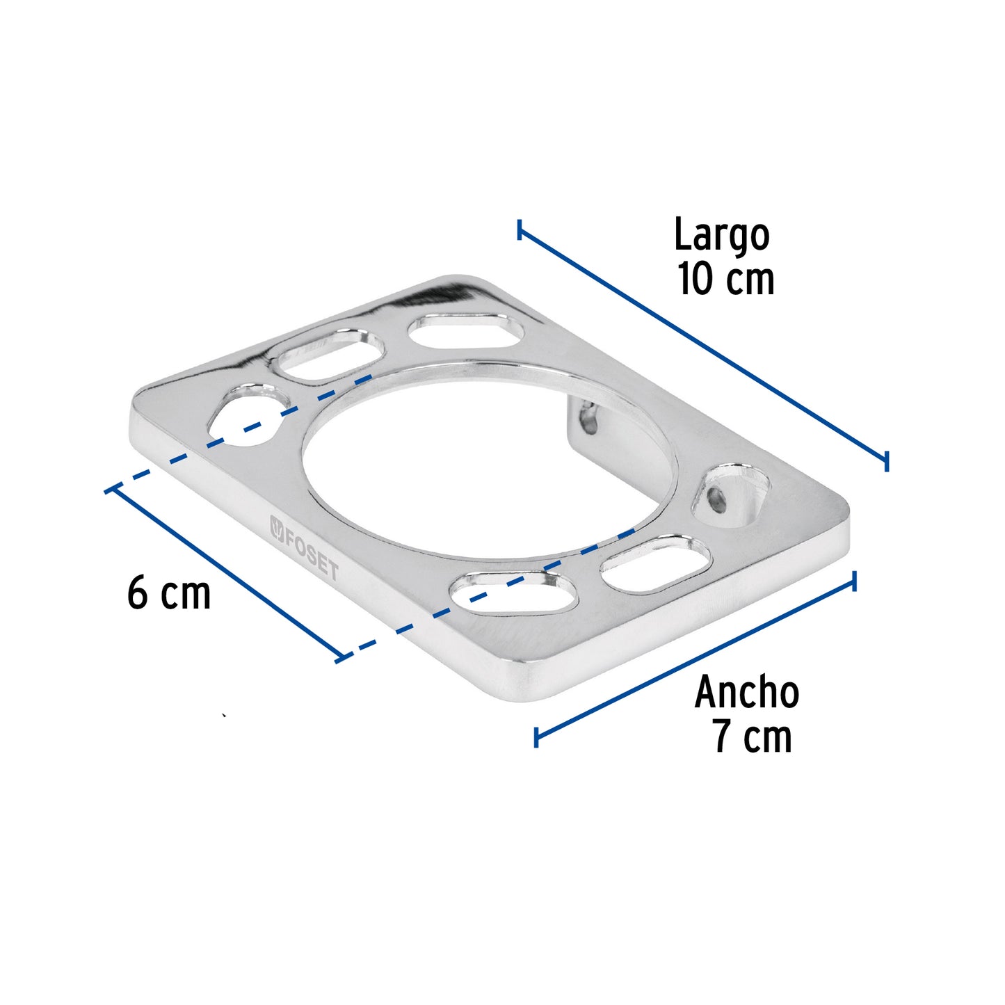 Portavaso cepillero, metálico, cromo, BASIC 49610