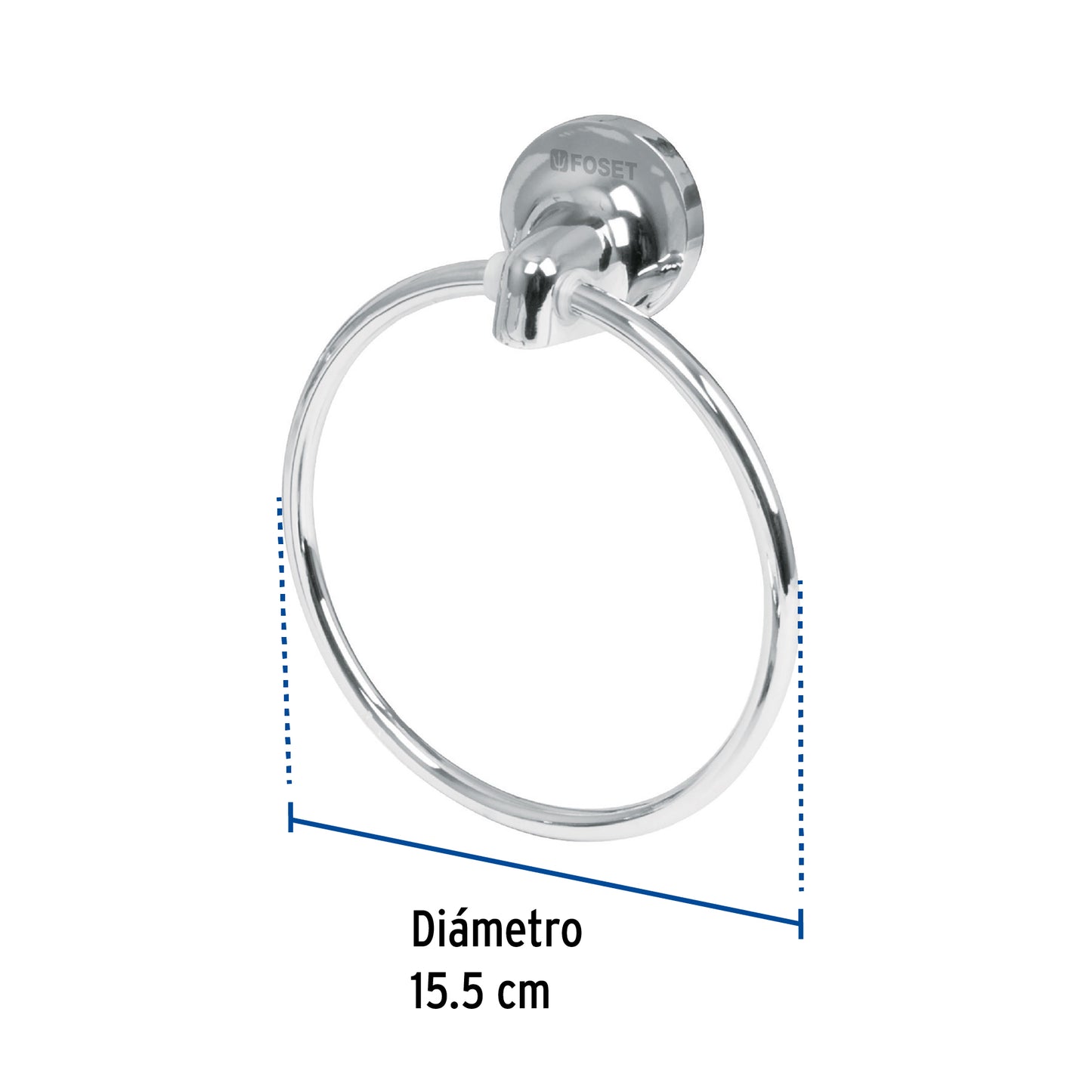 Toallero de argolla de acero inoxidable, Foset 49396