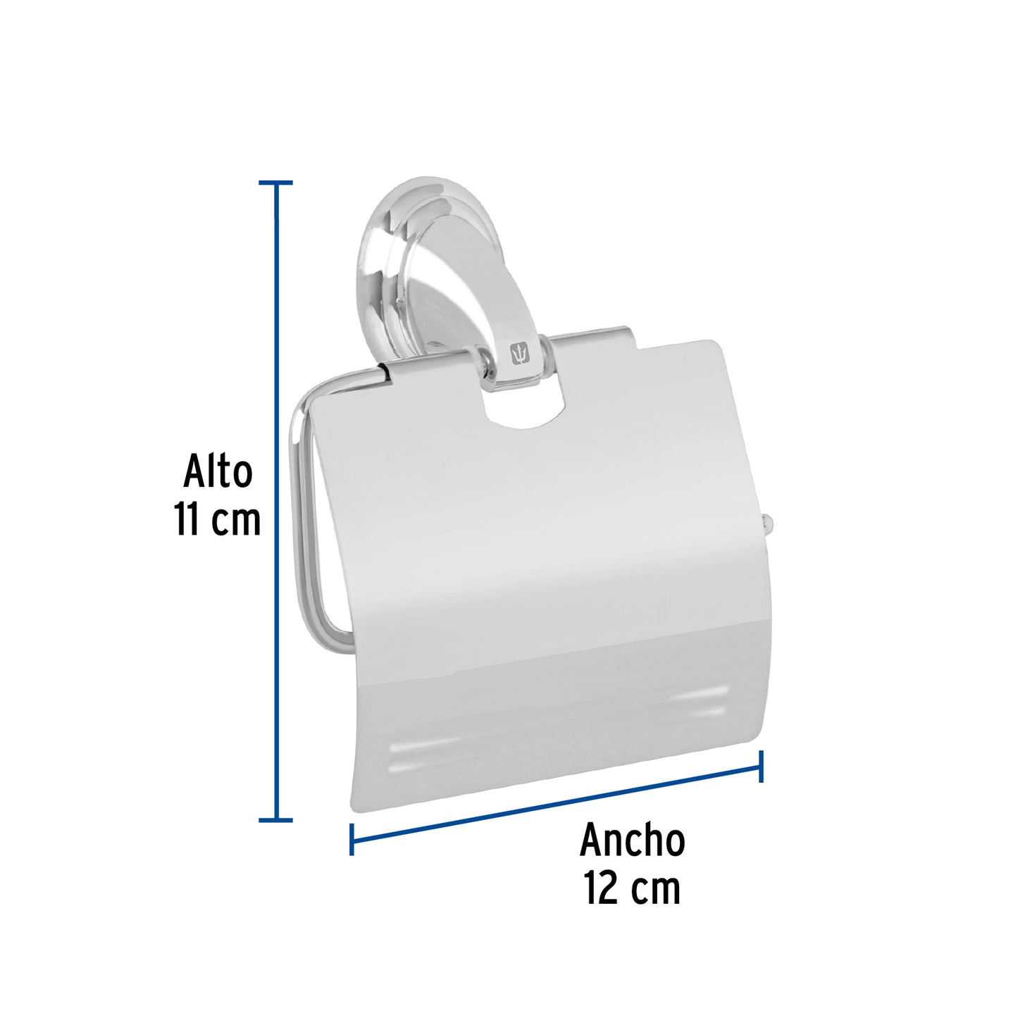 Portarrollo metálico acabado cromo, Foset Aqua 45980