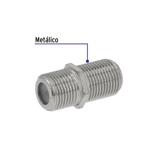 Bolsa con 4 conectores coaxiales RG 6 para conector macho