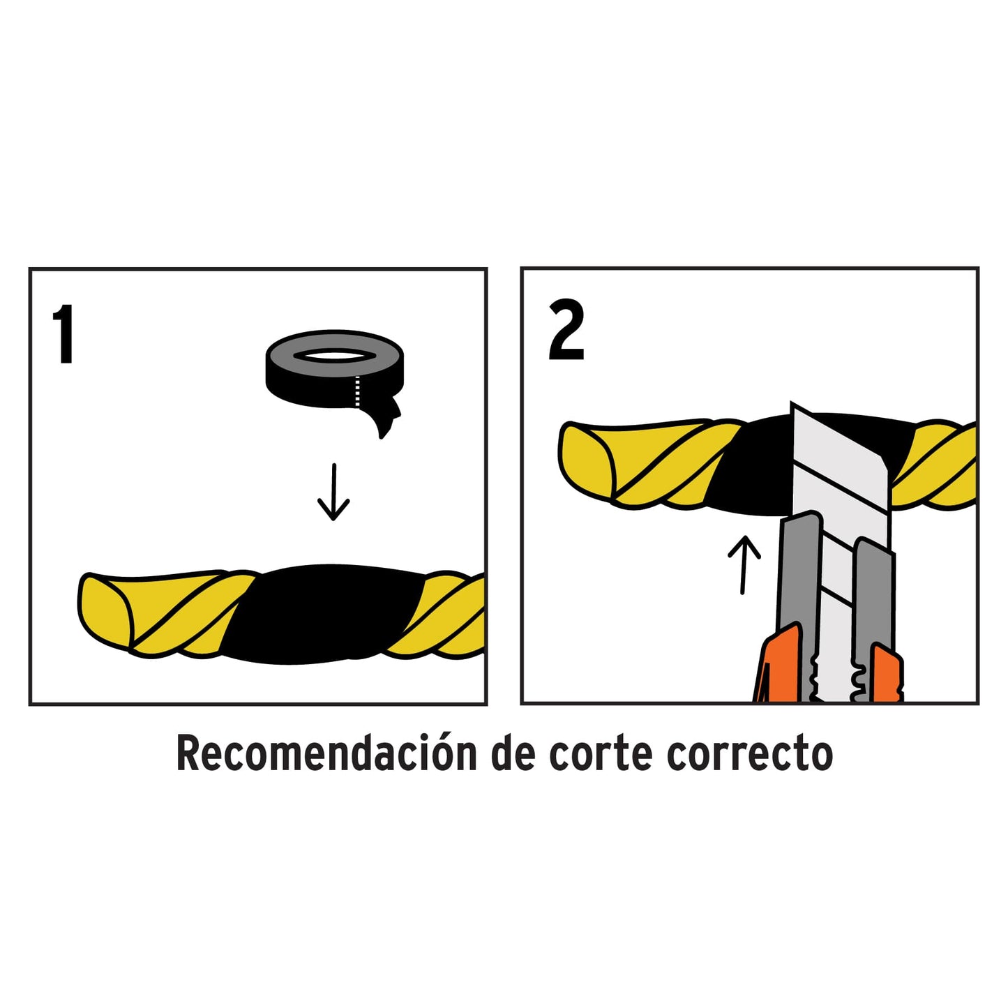 Kilo de cuerda amarilla de polipropileno 4 mm, rollo 1kg