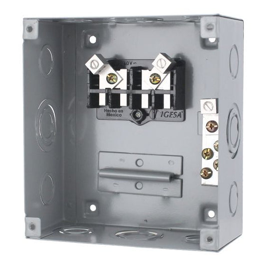 Centro de carga de 4 unidades 50 Amp de sobreponer CC04S IGESA