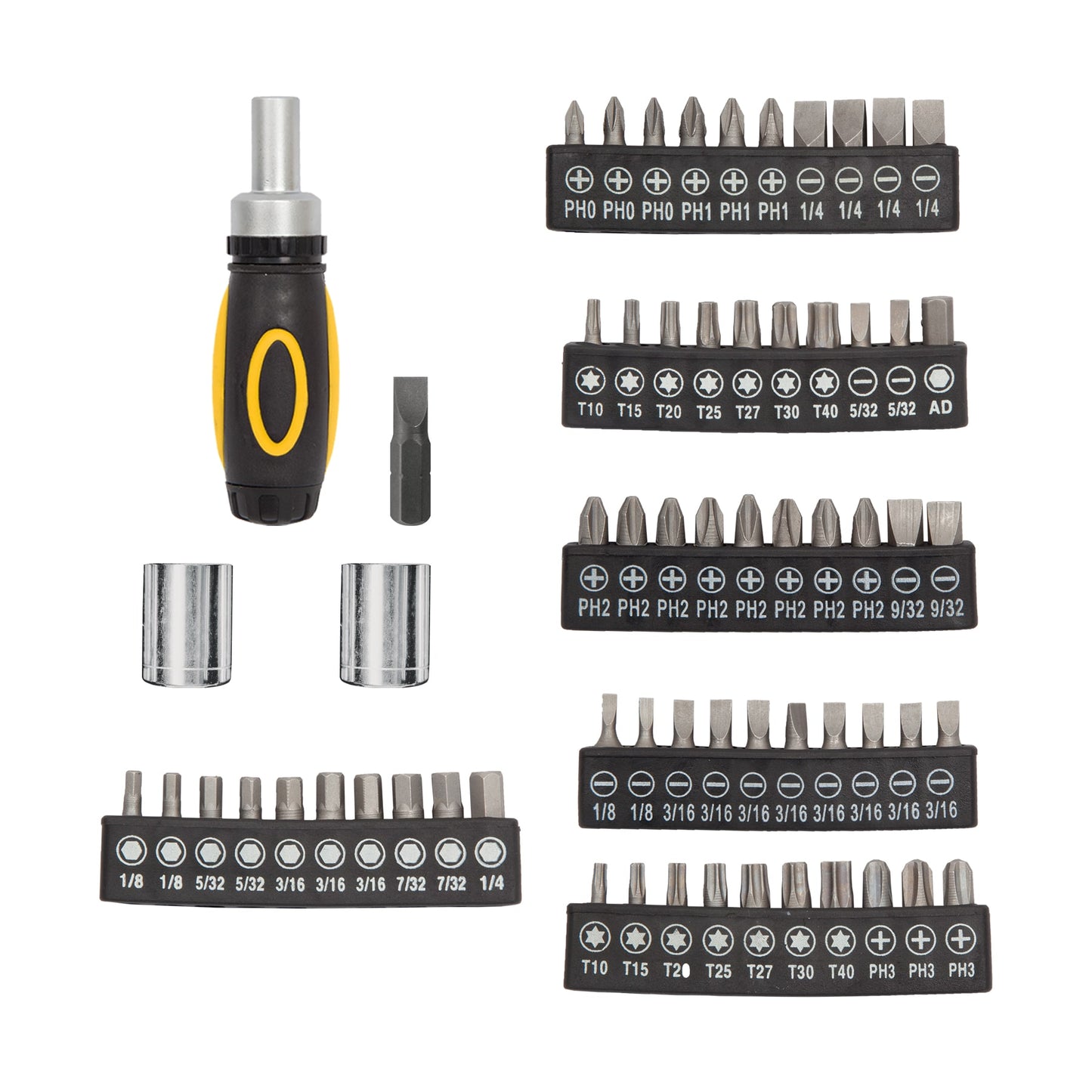Juego de 81 herramientas 1/4" para mecánico, Pretul 23972