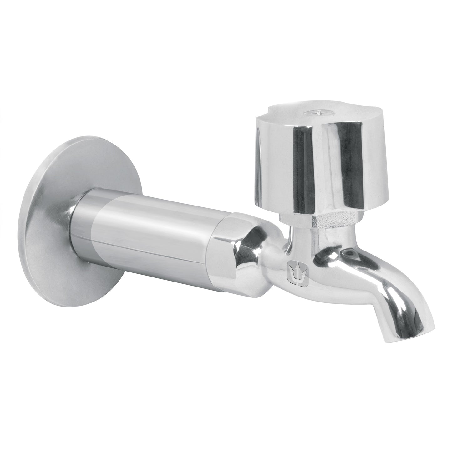 Llave 1/2" para fregadero con niple y chapeton, cromo, BASIC 49105