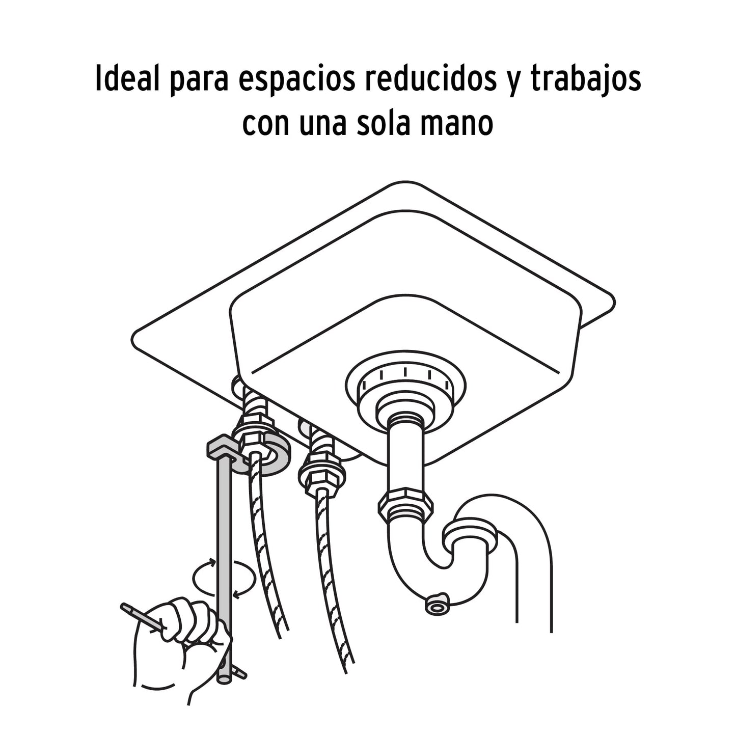 Llave 12" para plomero, Truper 12874
