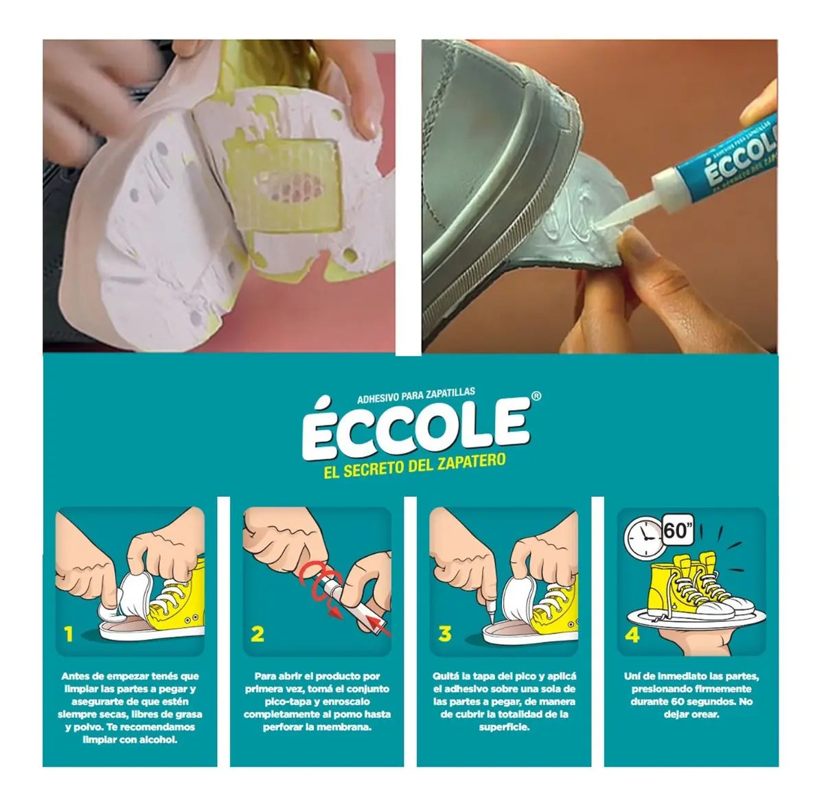 Eccole Pegamento Zapatos Y Zapatillas 9gr Csc Éccole 9g