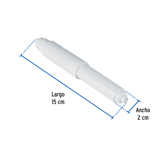 Tubo de repuesto para portarrollo, plástico, BASIC 48199
