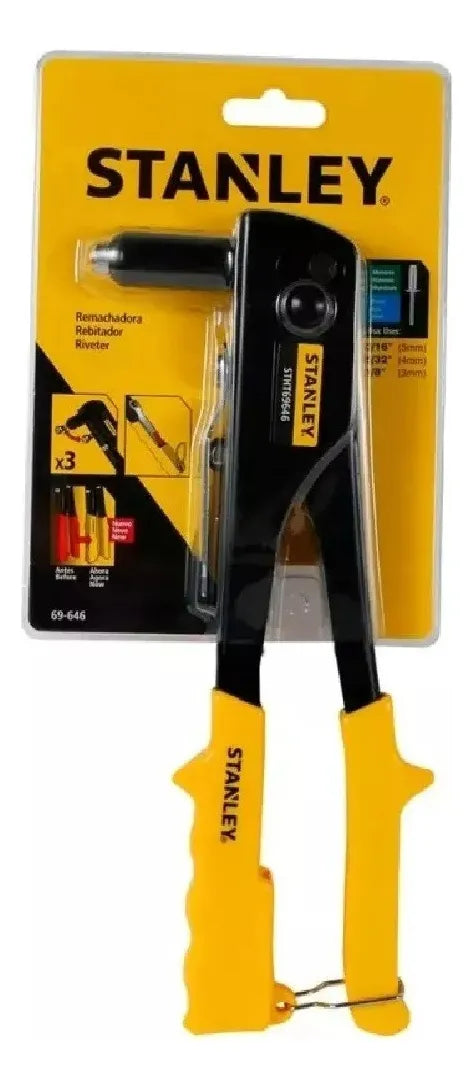 Remachadora para trabajo ligero 3 boquillas 69-646 Stanley