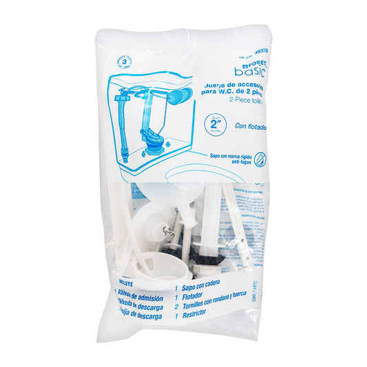 Juego de accesorios para WC, 2" con flotador, BASIC 49326