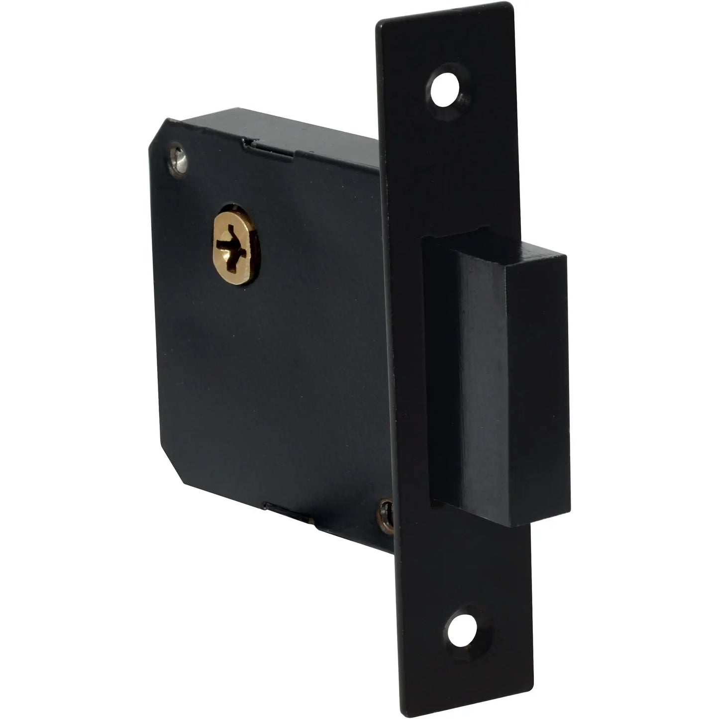 Cerrojo para embutir auxiliar, función doble, níquel satinado, llave tetra, en caja (Copia)