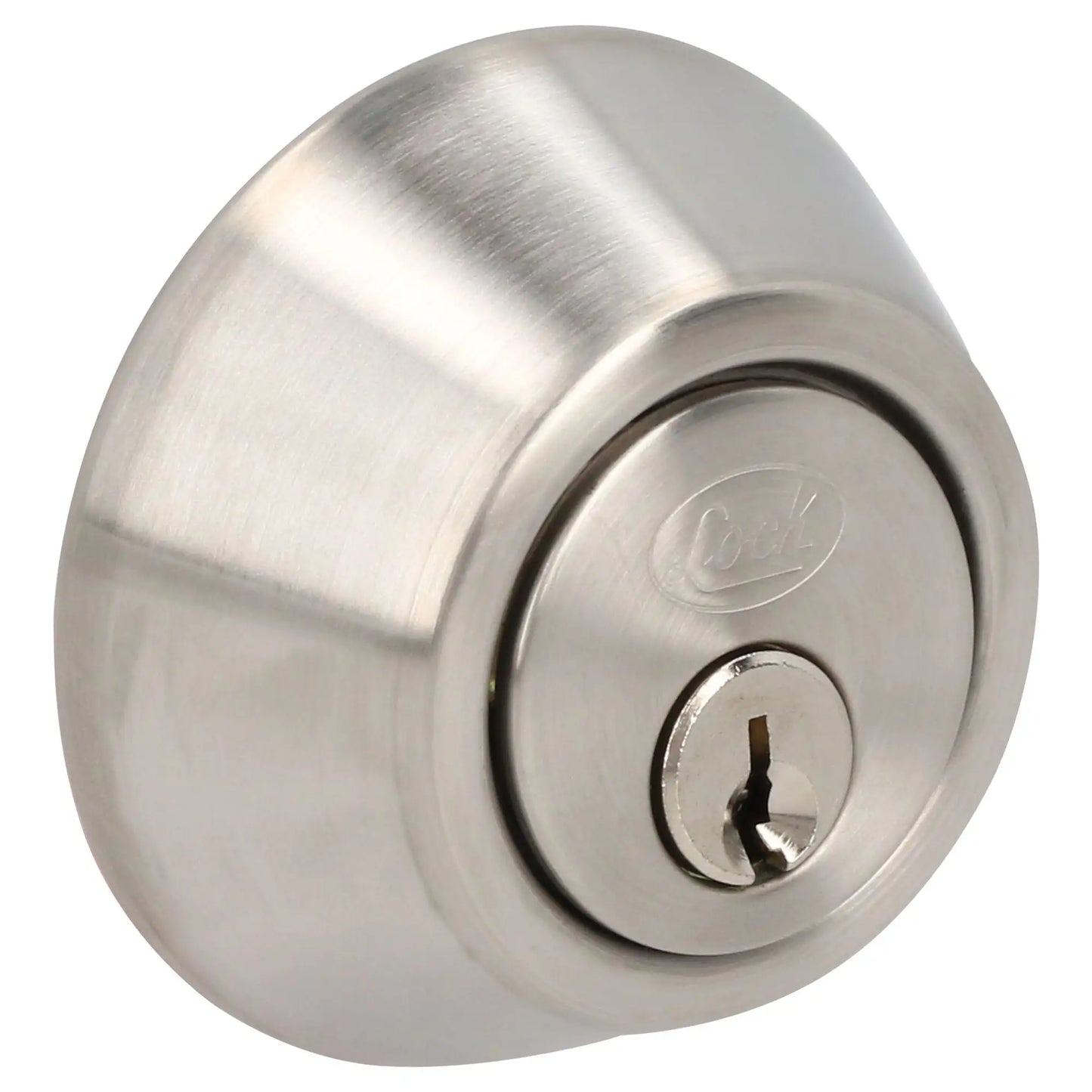 Cerrojo residencial función doble, níquel satinado, llave estándar, blíster