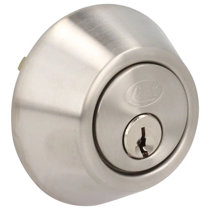 Cerrojo residencial función sencilla, níquel satinado, llave estándar, blíster