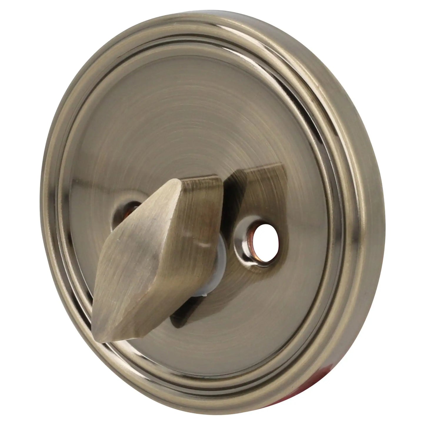 Cerrojo residencial función sencilla, latón antiguo, llave estándar, blíster