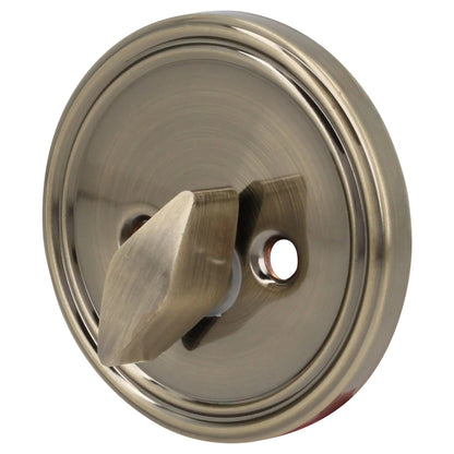 Cerrojo residencial función sencilla, latón antiguo, llave estándar, blíster