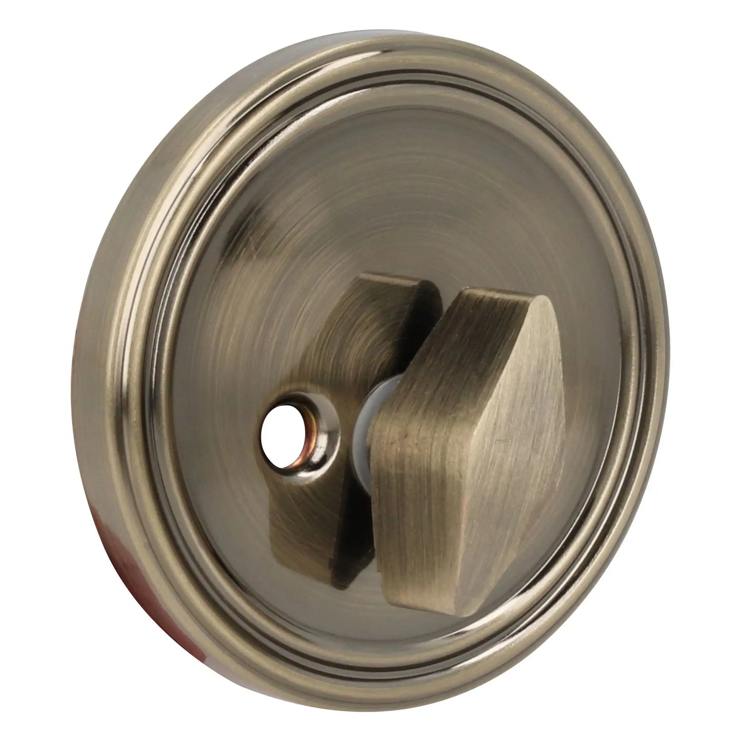 Cerrojo residencial función sencilla, latón antiguo, llave estándar, blíster