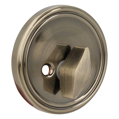 Cerrojo residencial función sencilla, latón antiguo, llave estándar, blíster