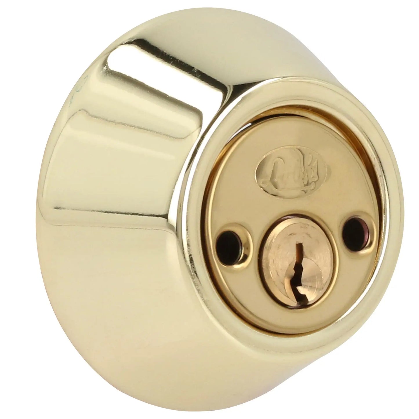 Cerrojo residencial función doble, latón brillante, llave estándar, blíster