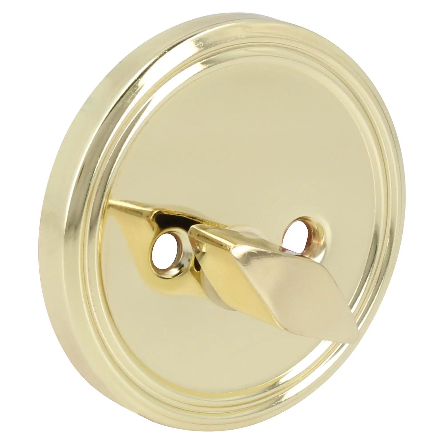 Cerrojo residencial función sencilla, latón brillante, llave estándar, blíster