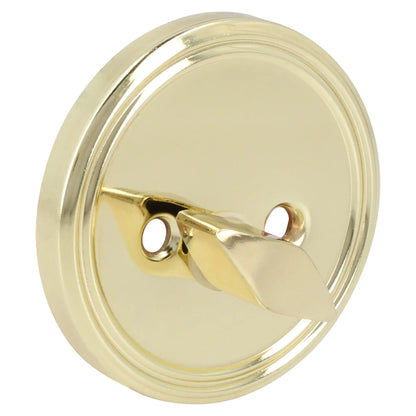 Cerrojo residencial función sencilla, latón brillante, llave estándar, blíster