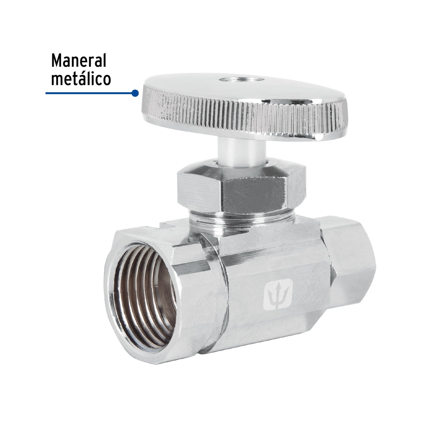 Llave angular de compresión recta 1/2" x 3/8", Foset 49119