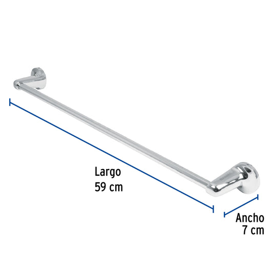 Toallero con barra de acero inoxidable, Foset 49405