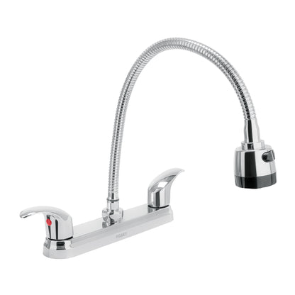 Mezcladora fregadero 8" cromo, cuello flexible, palanca,AQUA  Ir a página del catálogo 49820