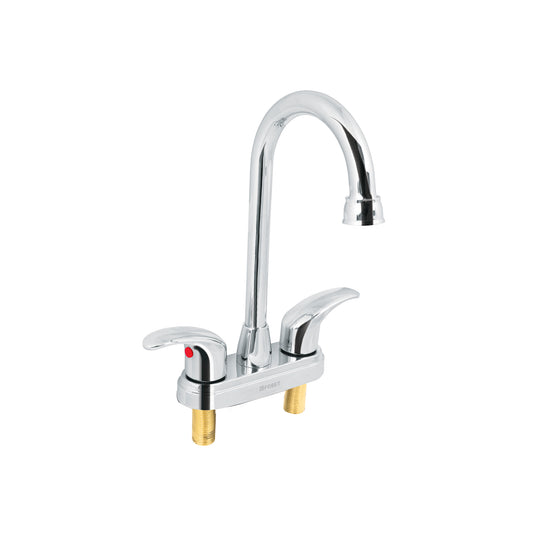 Mezcladora lavabo 4" cromo, tipo bar, palanca, AQUA 49691