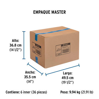 Multiconector polipropileno para tinaco, con válvula, FOSET 48081