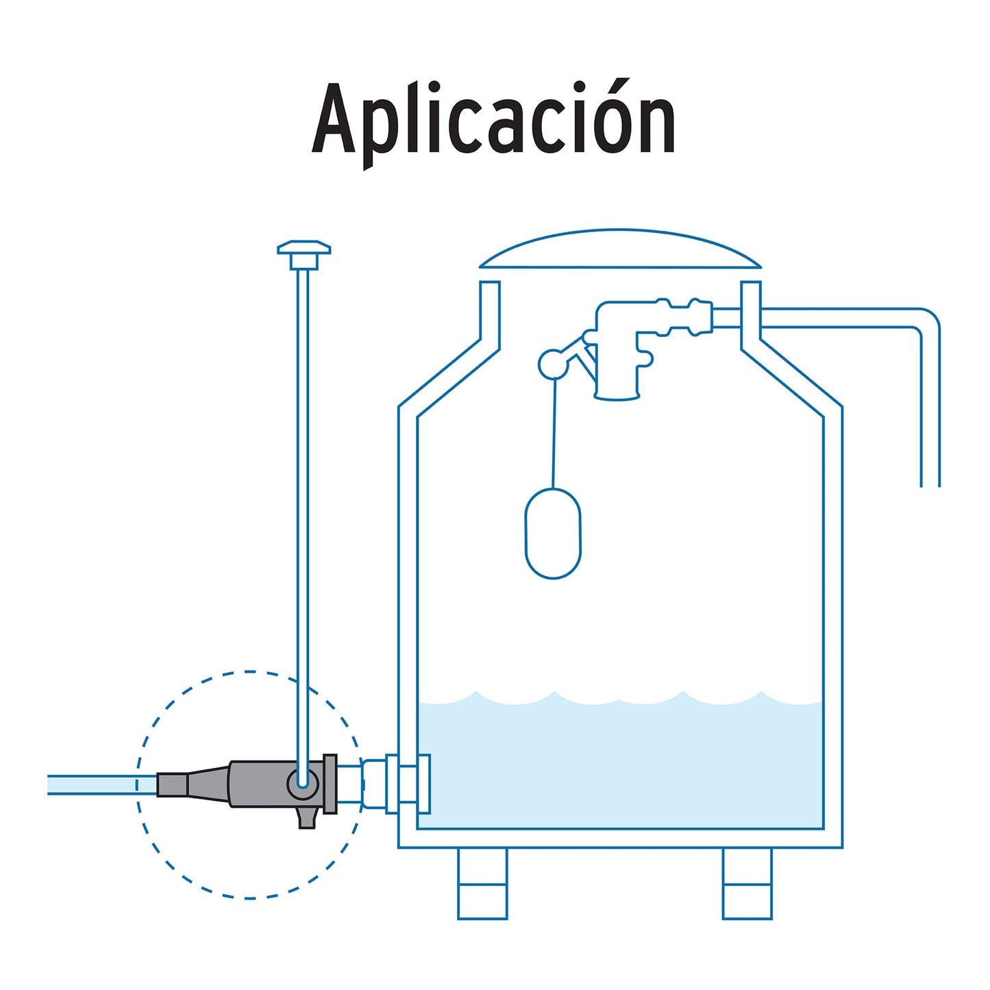 Multiconector polipropileno para tinaco, sin válvula, FOSET 48070