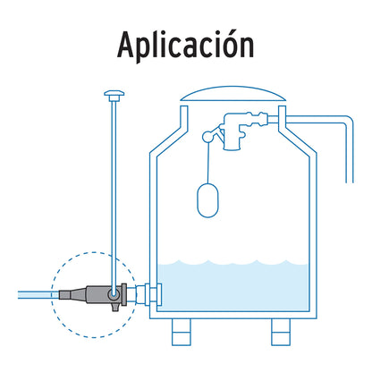 Multiconector polipropileno para tinaco, sin válvula, FOSET 48070