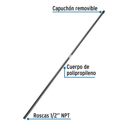 Jarro de aire 1/2" x 140 cm para tinaco, FOSET 48072