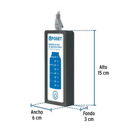 Medidor de nivel de agua para tinaco, FOSET 45668