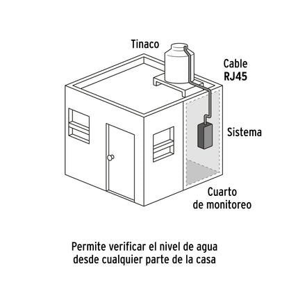 Medidor de nivel de agua para tinaco, FOSET 45668