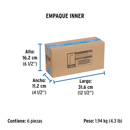 Brazo recto con chapetón para regadera, 30 cm, negro mate 47649