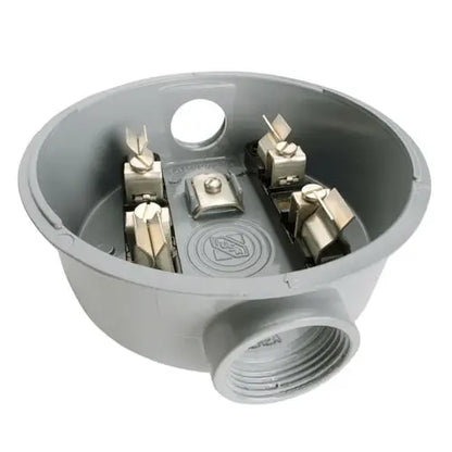 Base para watthorímetro monofásica, 4 terminales de fierro 600 V~ IUSA