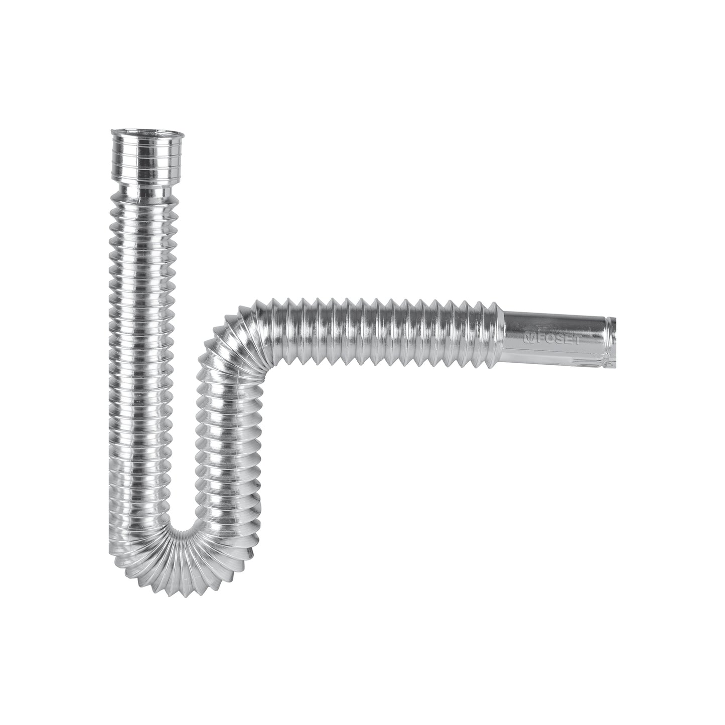 Céspol flexible, polietileno cromo, para lavabo y fregadero 49507