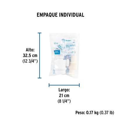 Céspol de bote 1 1/2", contra, polipropileno, para fregadero 49371