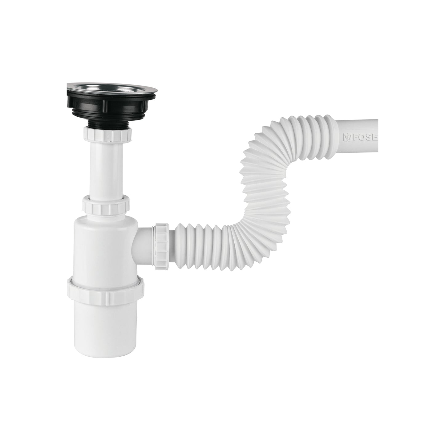 Céspol de bote con contracanasta de acero inox. p/fregadero