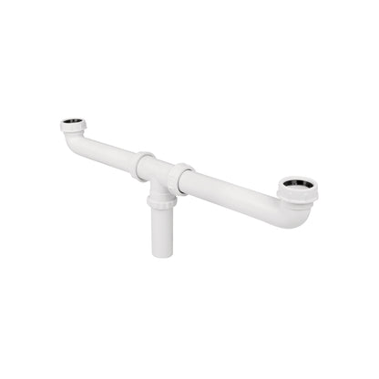 Céspol doble 1-1/2", s/contra, polipropileno, para fregadero