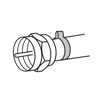 Bolsa con 4 conectores coaxiales RG 59 tipo campana