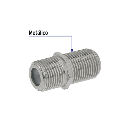 Bolsa con 4 conectores coaxiales RG 6 para conector macho