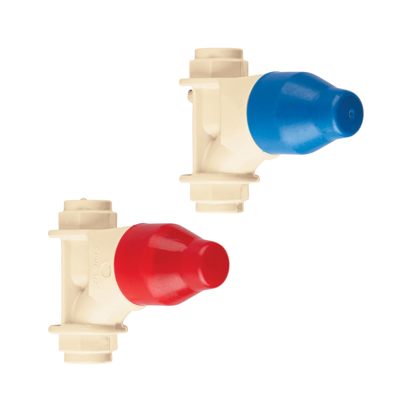 Juego de 2 llaves de empotrar CPVC 1/2" para regadera, FOSET 44820