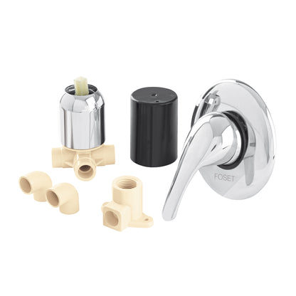 Kit de instalación p/regadera CPVC 1/2" con monomando, FOSET 45486