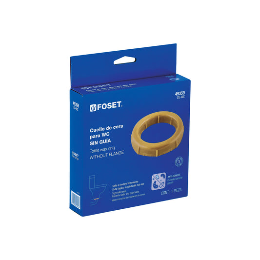 Cuello de cera sin guía para WC, 150 g, FOSET 49359