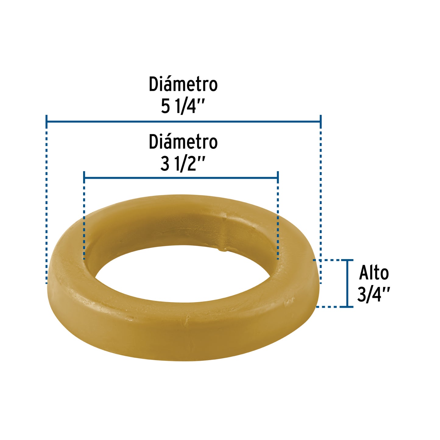 Cuello de cera sin guía para WC, 150 g, FOSET 49359