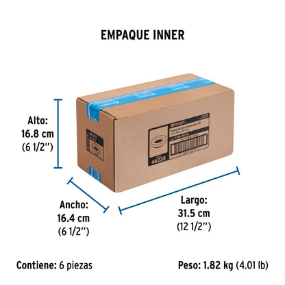 Cuello de cera con guía para WC, robusto, 250 g, FOSET 46235