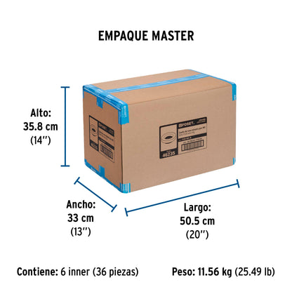 Cuello de cera con guía para WC, robusto, 250 g, FOSET 46235