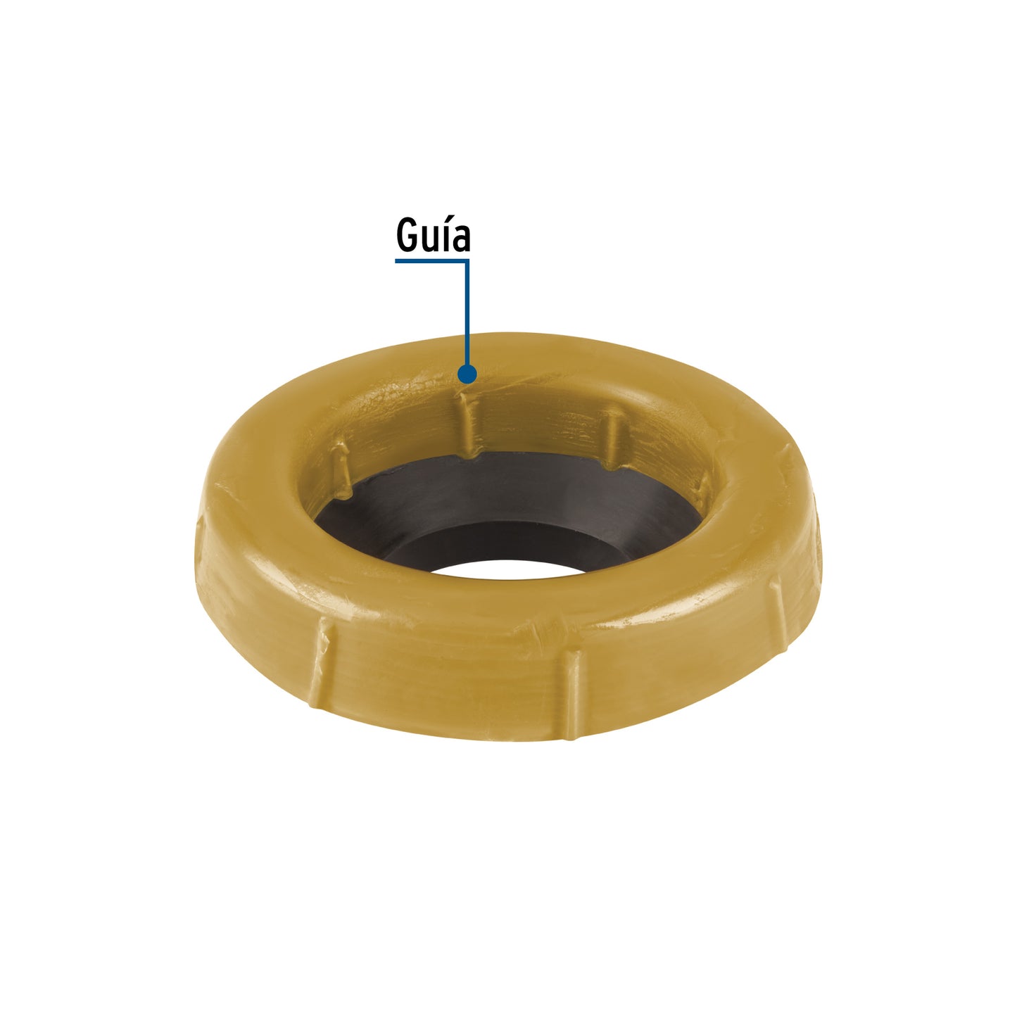 Cuello de cera con guía para WC, robusto, 250 g, FOSET 46235