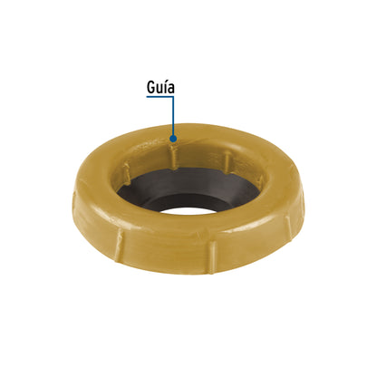 Cuello de cera con guía para WC, robusto, 250 g, FOSET 46235