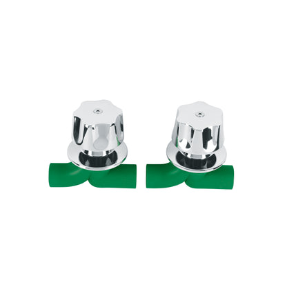 Juego de 2 llaves de empotrar PPR 1/2" con manerales, FOSET 49828